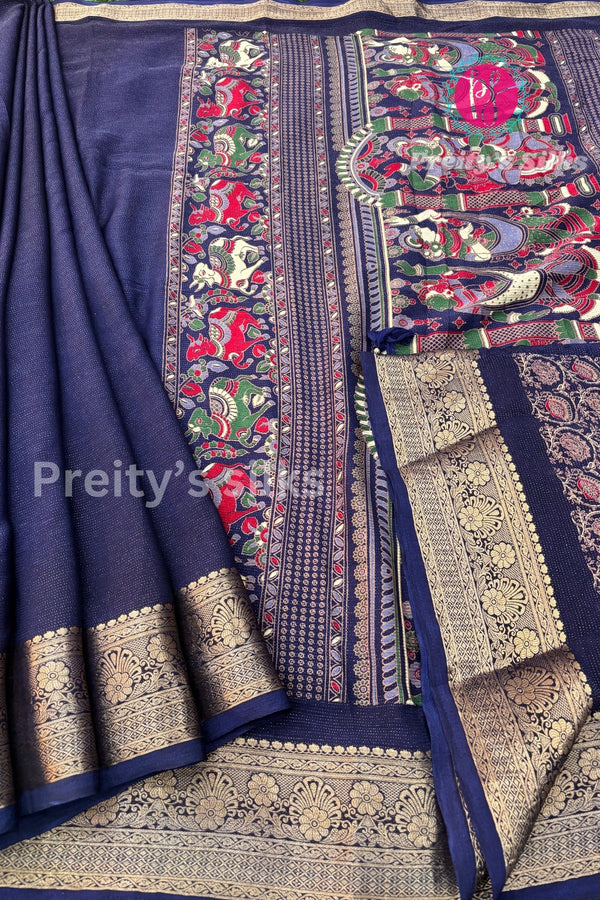 Semi Georgette Silk Saree