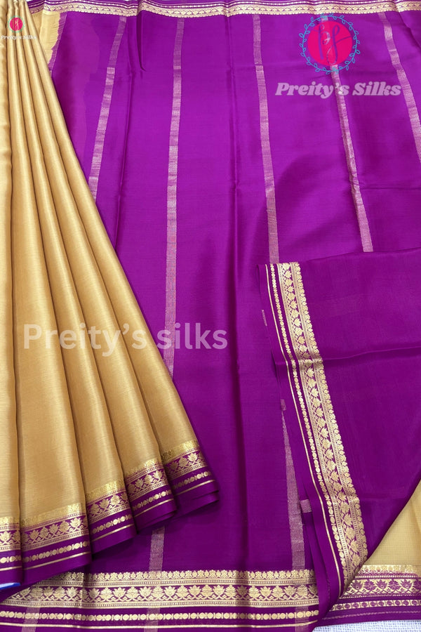 Pure Mysore Crepe Silk Saree