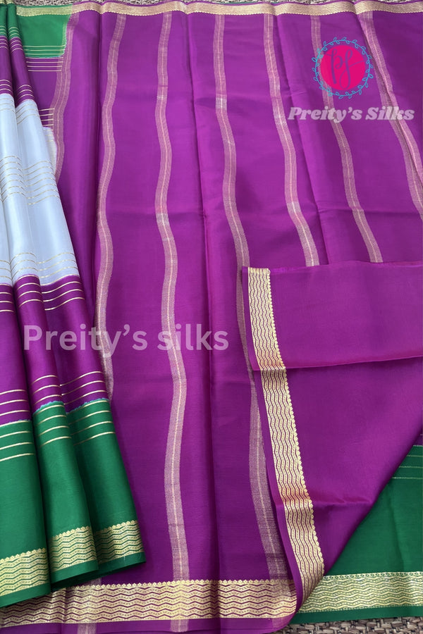 Pure Mysore Crepe Silk Saree-PF10451