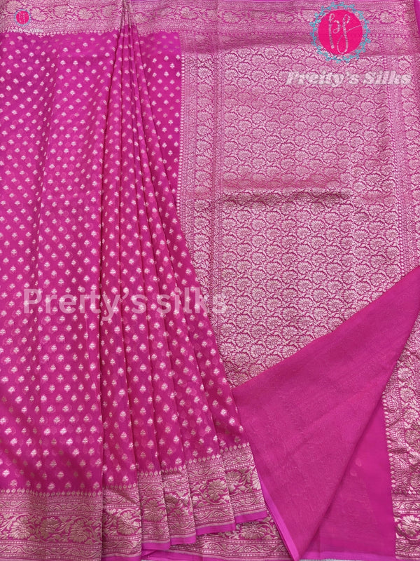 Pure Khaddi Banarasi Georgette Silk Saree
