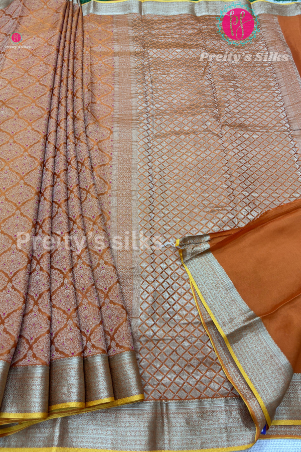 Pure Kaddi Banarasi Crepe Silk