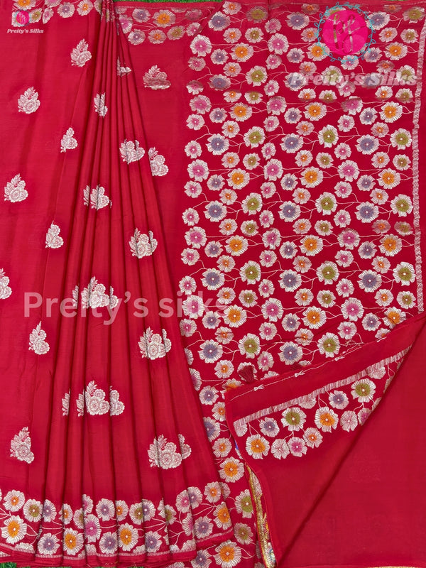 Semi Wrinkle Crepe Silk saree