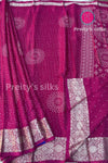 Semi Wrinkle Crepe Silk Saree-PF82020