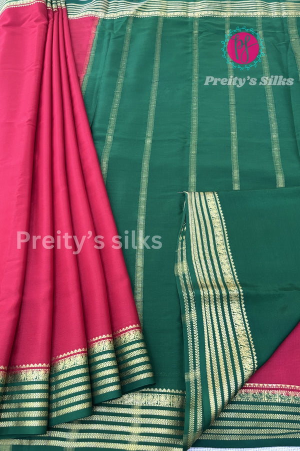 Pure Mysore Crepe Silk Saree- PF73884