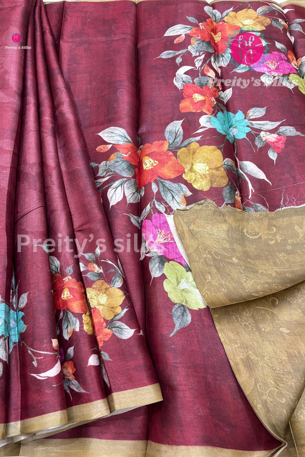 Pure Tussar Silk Saree