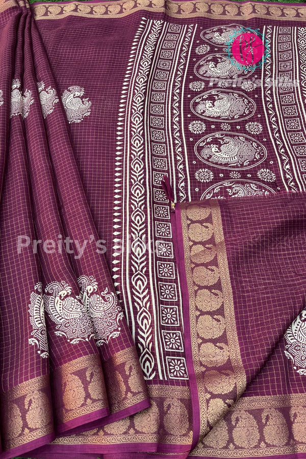 Semi Georgette Silk Saree