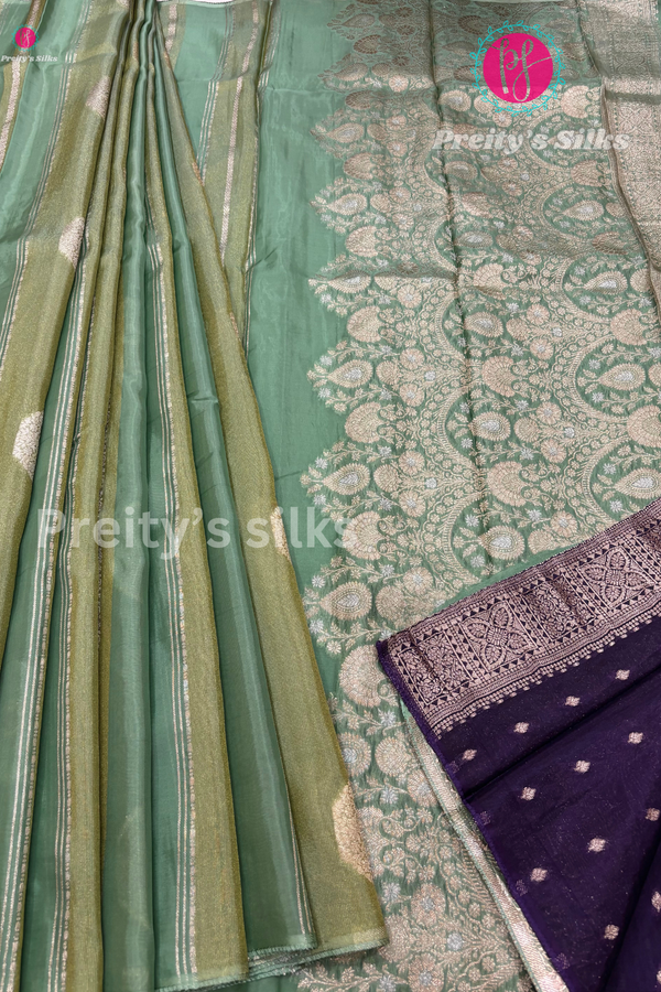 Semi Tissue Crepe Silk Saree