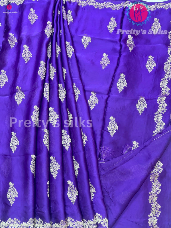 Satin Crepe Silk saree