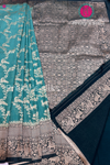 Semi Banarasi Georgette Silk Saree