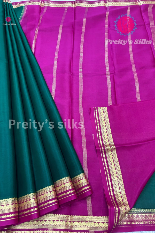 Pure Mysore Crepe Silk Saree