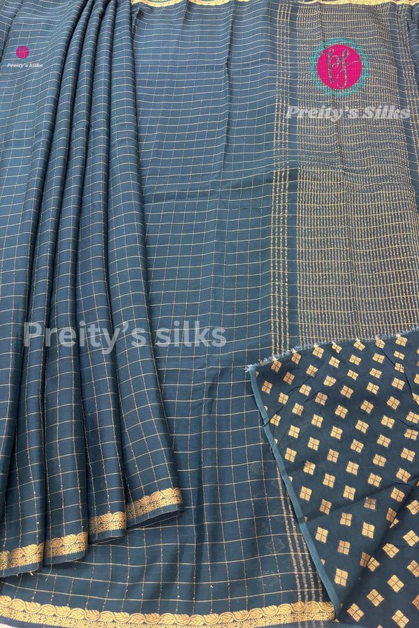 Semi Crepe Georgette Silk Saree