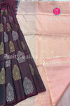 Half Pure Knachipuram Soft Silk Saree