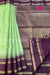 Pure Kanchipuram Soft Silk - Ligth Pista GreenWith winish Purple - PF84110