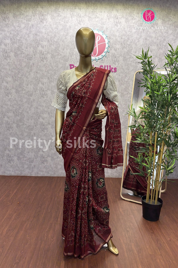 Cotton Blend Saree-PA0401