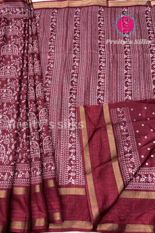 Semi Dola Silk Saree-PA0601