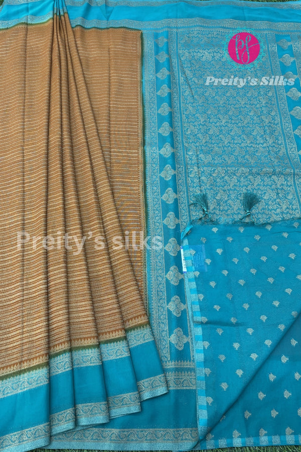 Semi Banarasi Georgette Silk Saree-PA01761