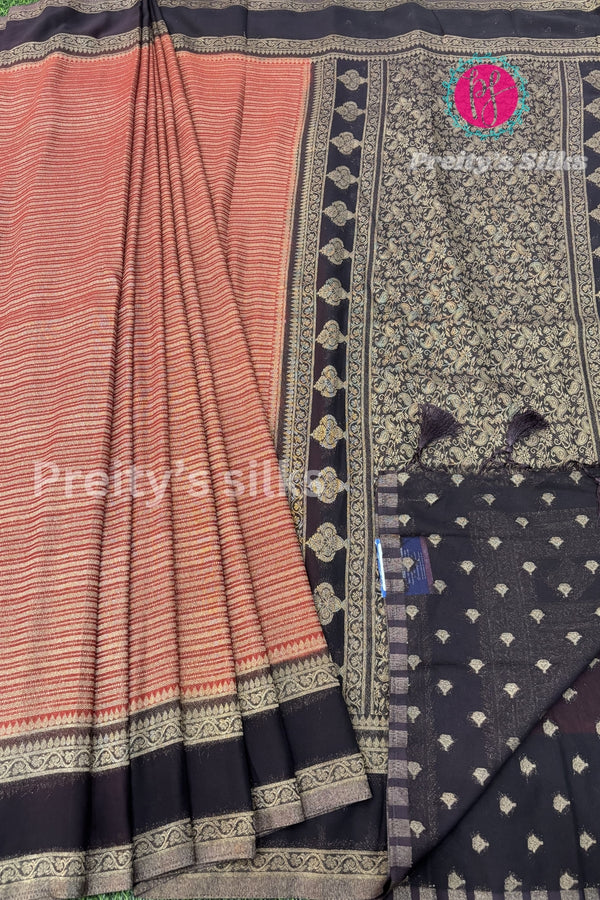 Semi Banarasi Georgette Silk Saree-PA01761