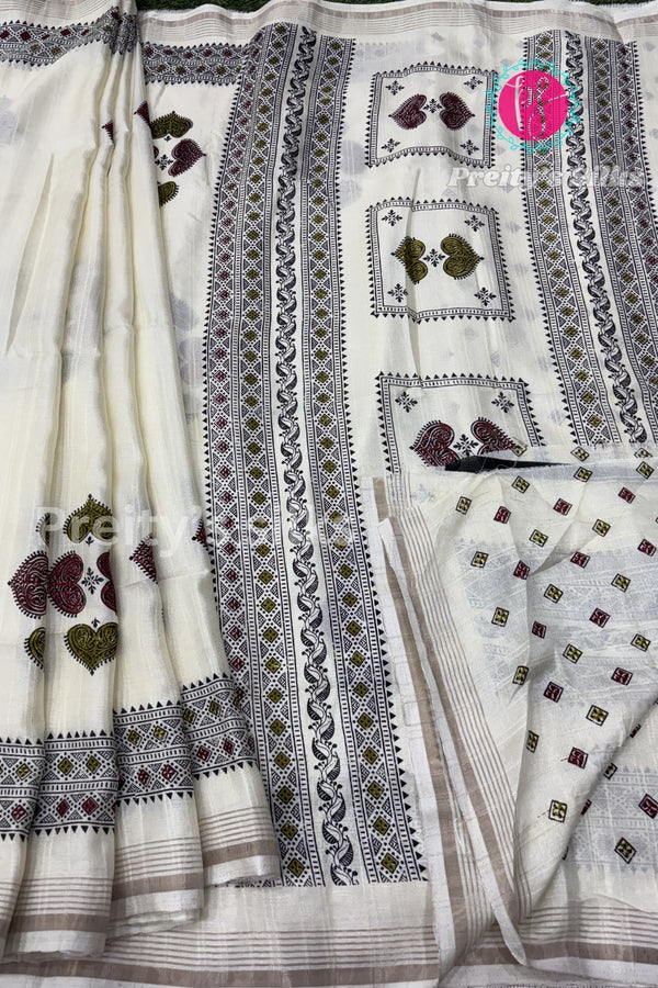 Dupion Silk Saree-PA02439