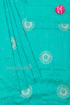 Semi Tussar Silk Saree with Embroidery work- PF71757(some design has contrast blouse )