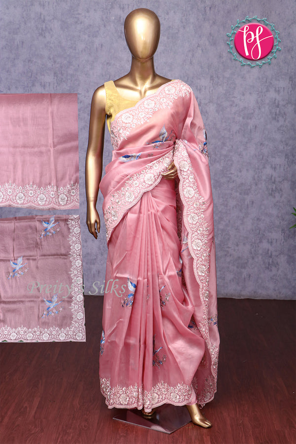 Tissue Organza Saree-PA05373