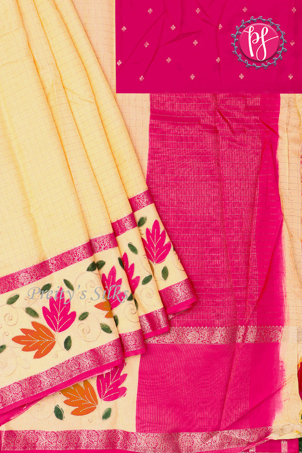 Semi Mysore crepe Silk Saree-PA06780