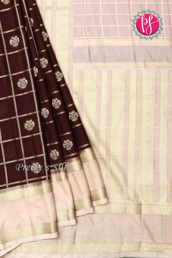 Semi Mysore Crepe Silk Saree-PA16347