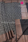 CHANDERI COTTON SILK SAREE-PF32666 - Black
