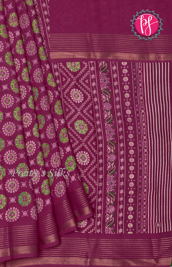 Semi Georgette Silk Saree-PF70854