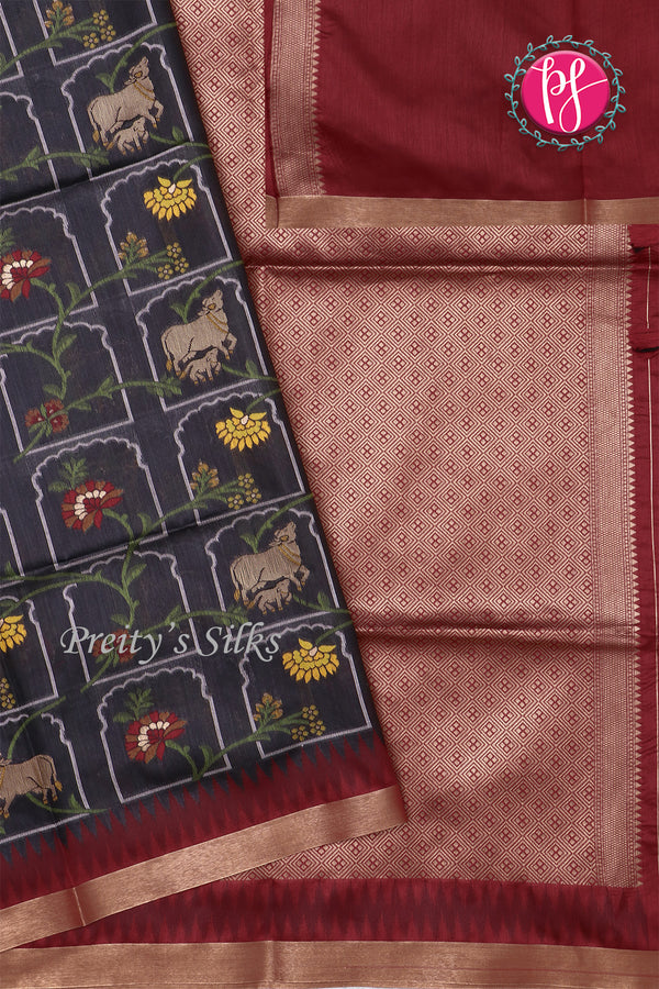 Semi Patola Soft Silk Saree-PF71160