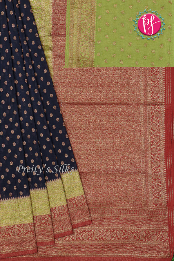 Semi Banarasi 3D pattern Silk Saree-PF76364