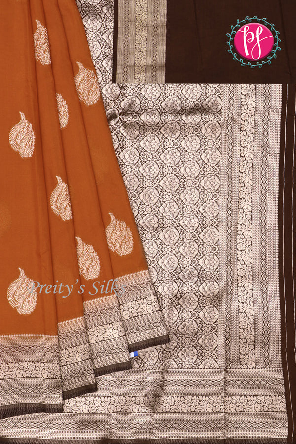Semi Banarasi Georgette Silk Saree-PF78574