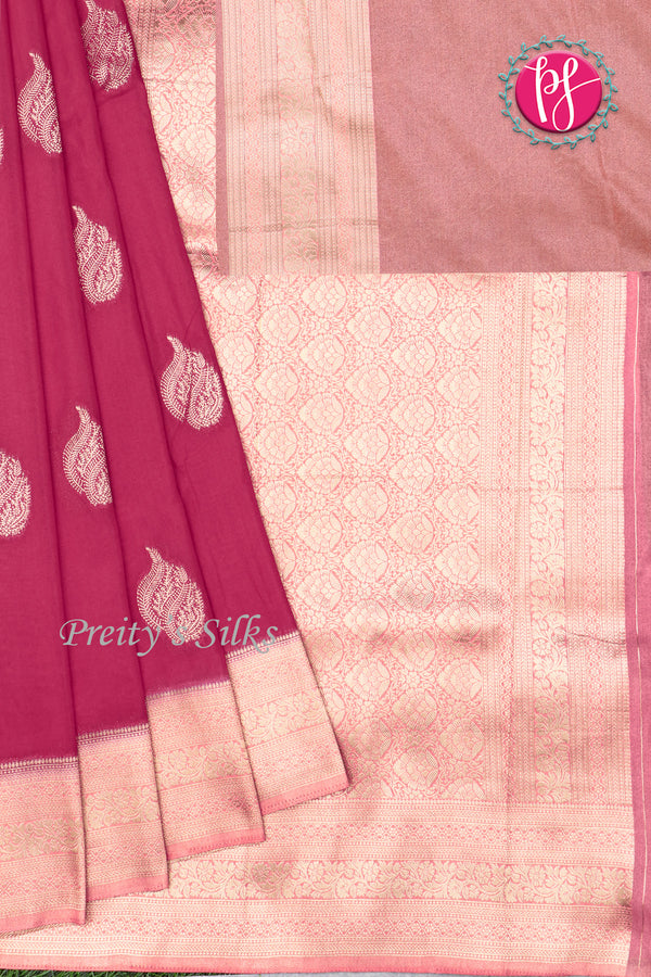 Semi Banarasi Georgette Silk Saree-PF78574