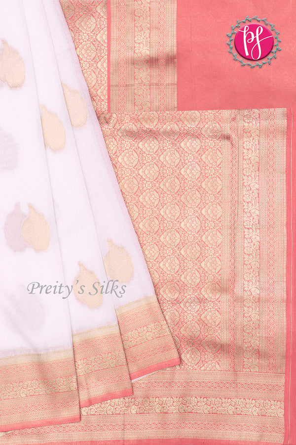 Semi Banarasi Georgette Silk Saree-PF78574