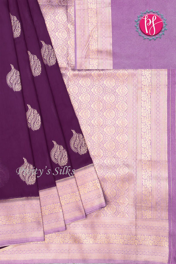 Semi Banarasi Georgette Silk Saree-PF78574