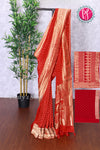 Premium Banarasi Crepe Silk Saree-PF83656