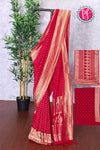 Premium Banarasi Crepe Silk Saree-PF83656