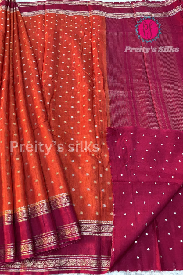 Tussar Dhupion Silk Saree-PF85264
