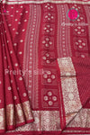 Semi Wrinkle Crepe Silk Saree-PF85636