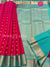 Pure Kanchipuram Silk Saree -Pink With Sea green - PT48330