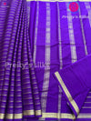 Pure Mysore Crepe Silk Saree -Purple- PF34784