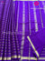 Pure Mysore Crepe Silk Saree -Purple- PF34784