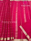 Pure Mysore Crepe Silk Saree - Red - PF34774