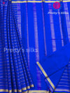 Pure Mysore Crepe Silk Saree -Royal Blue - PF34786