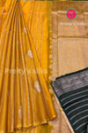 Semi Tissue Crepe Silk Saree with Gandaberunda Butta