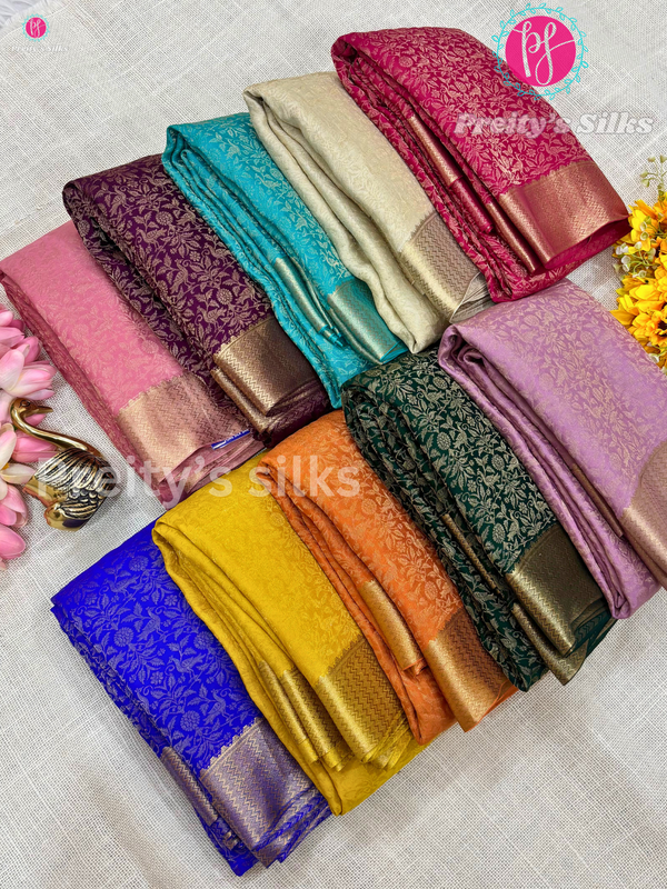 Pure Kaddi Banarasi Crepe Silk Saree