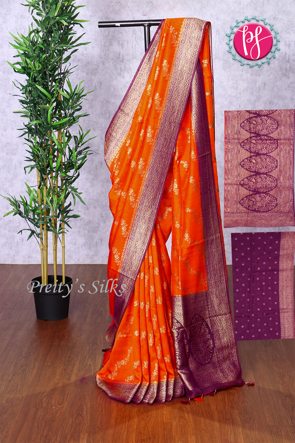 Tussar Georgette Silk Saree-PF83329