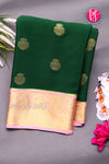 Pure Mysore Crepe Silk Saree-PF77380
