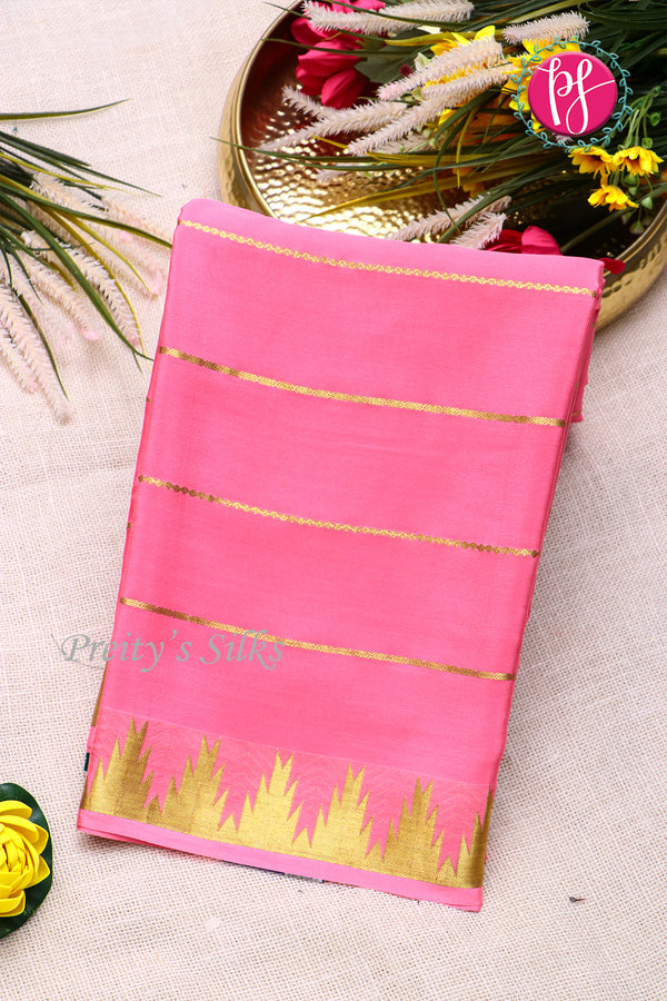 Pure Mysore Crepe Silk Saree -PF77455