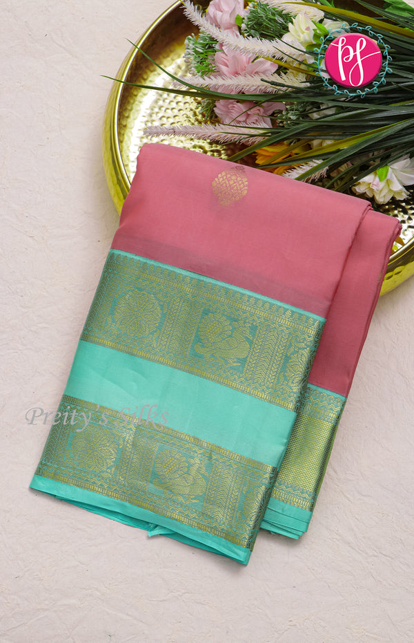 Half Pure Kanchipuram Silk Saree-PF18801
