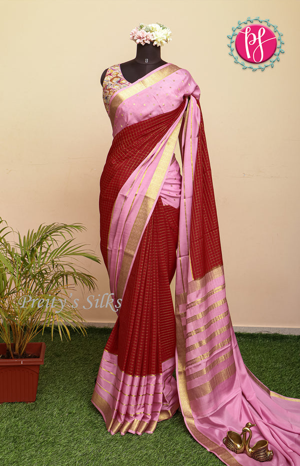 Pure Mysore Crepe Silk Saree